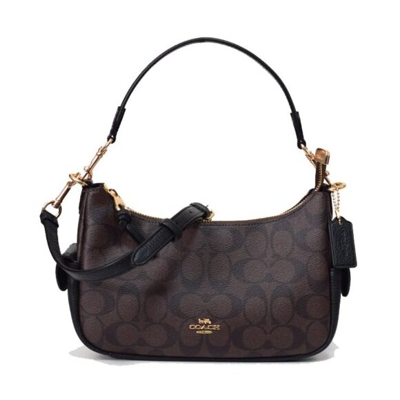 COACH PENNIE SHOULDER BAG 25 IN SIGNATURE CANVAS BAG C7223 NWT - Picture 1 of 15